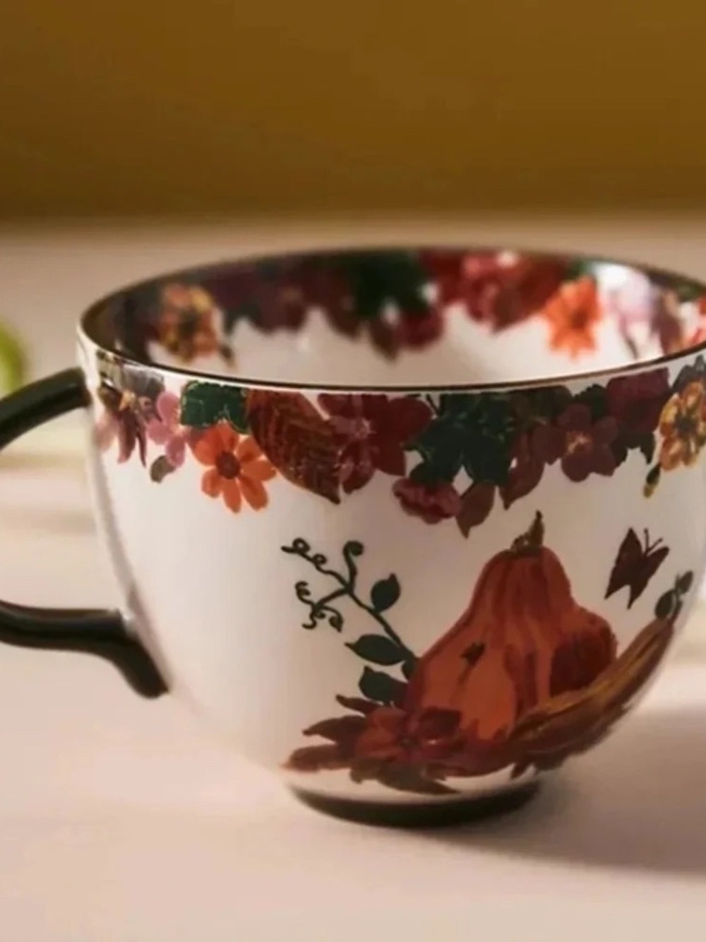 NWT Anthropologie Nathalie Lete Gourd Pumpkin Mug